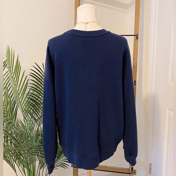 Reitmans Navy Sweatshirt with Florence Print - Picture 4 of 7